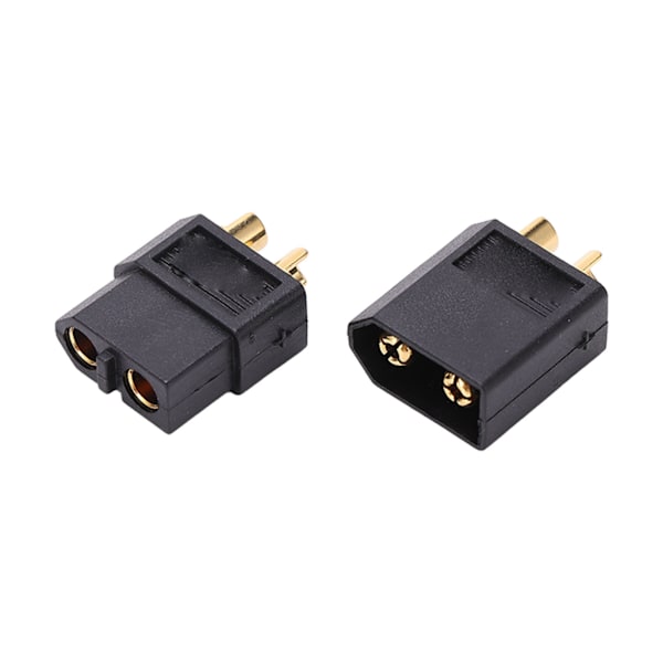 XT60-kontakt Svart hann-hunn RC-batteri motorkontakter for RC-biler fly Skip Modeller