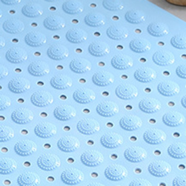 Badkarsduschmatta halkfri badrumsduschmatta med PVC sugkoppar hem badrumsmattor himmelsblå 35 X 70cm / 13,8 X 27,6in