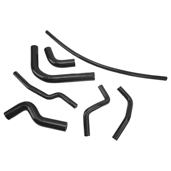 Silikoneslange til kølervæske, lækagesikker, varmebestandig, radiatorslange, sæt til udskiftning af Suzuki Samurai, sort
