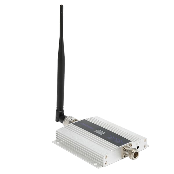 Mobil repeater for CDMA 850MHz mobiltelefon signal repeater booster forsterker extender 100V til 240V sølv EU-plugg