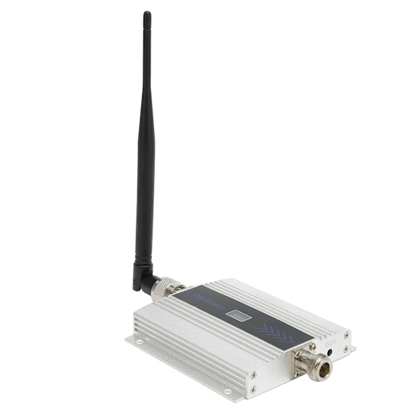 Mobil Repeater til CDMA 850MHz Mobiltelefon Signal Repeater Booster Forlænger 100V til 240V Sølv EU Stik