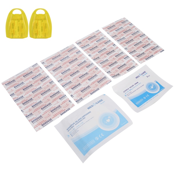 2 sarjaa vedenpitävä sideharso Set Emergency Aid Kit Emergency Treatment Toolbox