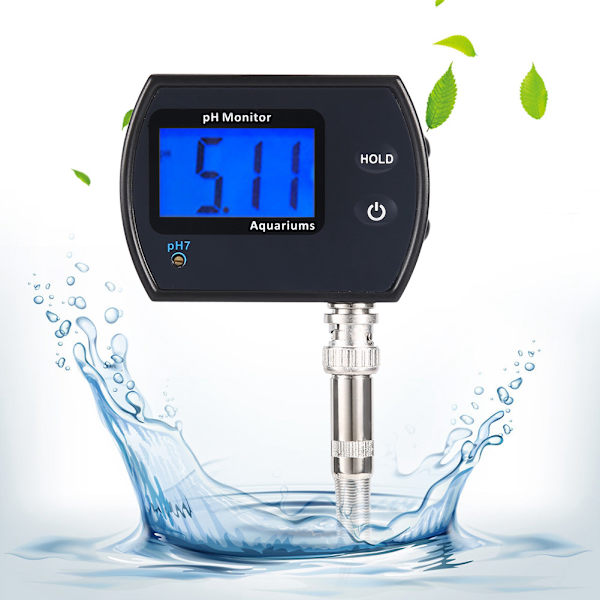 0,00-14,00 pH-mätare testare online vattenkvalitet testare testinstrument verktyg EU-kontakt 220V