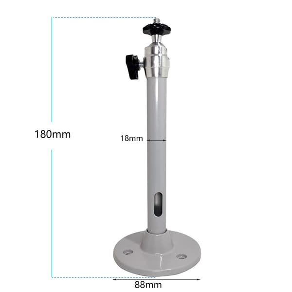 Projektorfäste för tak 18 mm universellt justerbart projektorfäste för mikroprojektor silver