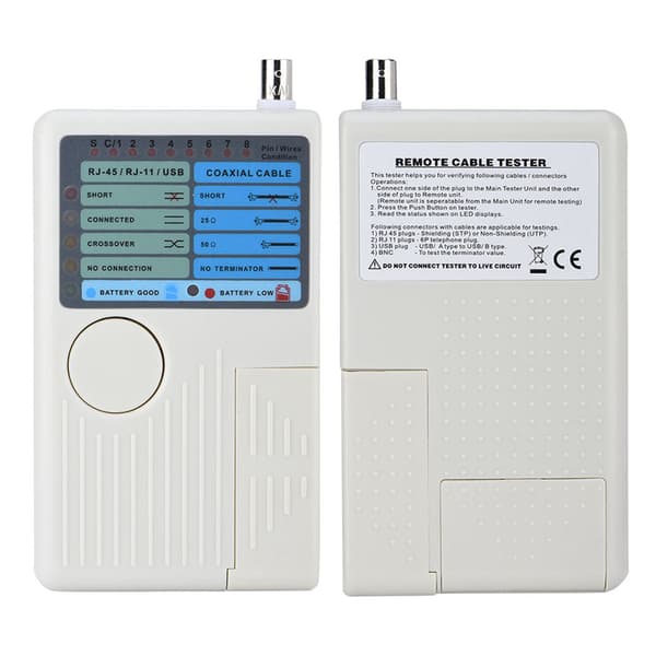 RJ45 / RJ11 / USB / BNC Netværkstester LAN Kabel Tracker Detektor