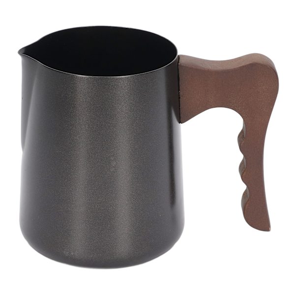 600 ml Kaffe Kannor Rostfritt Stål Bok Handtag Örn Mun Typ Utlopp Kaffe Skumning Kopp Brun Handtag
