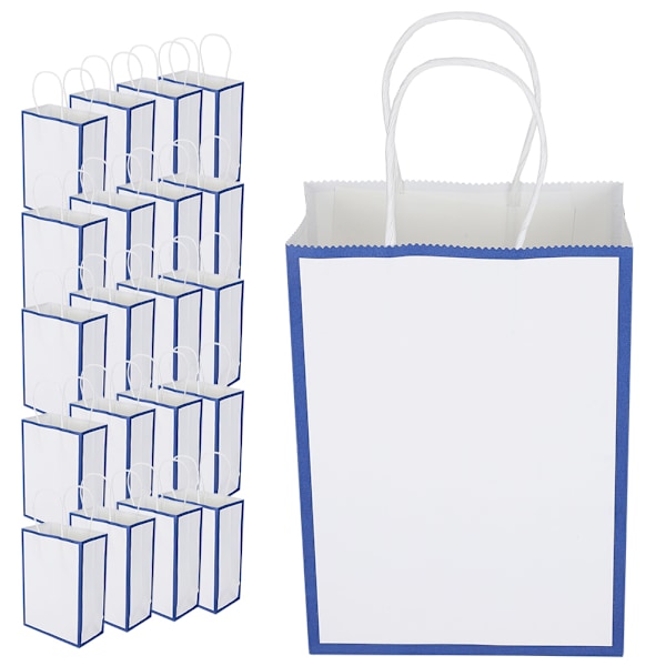 Miljövänlig bärbar kraftpåse Butiksförpackning för kläder Presentpåse (S 15 x 8 x 21 cm)