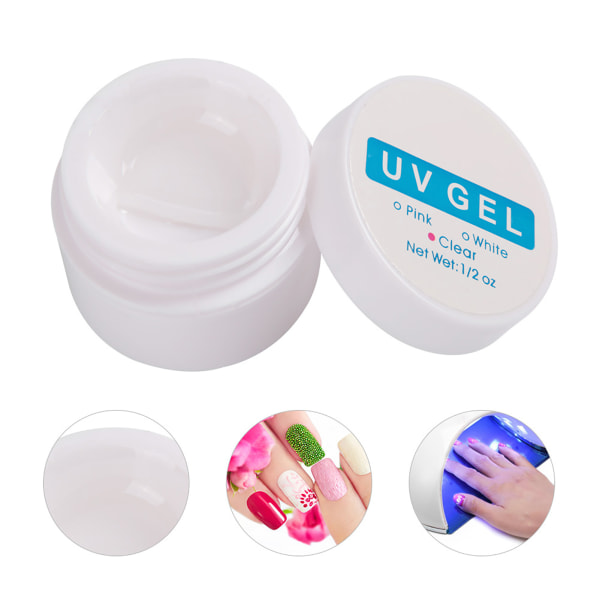 Fast Dry Crystal Nail Extension Glue Manicure UV Gel Builder Nail Glue Transparent