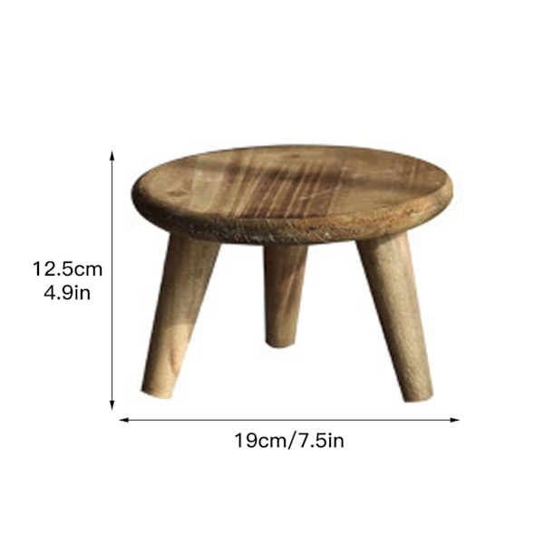 Dekorativ opbevaringsstol til skrivebord, blomsterstativ til altan, træblomstpottestand, havepynt, diverse skyde rekvisitter