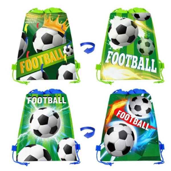 Ikke-vævede gaveposer Fodbold Slik Pakning Snacks Opbevaringsposer D