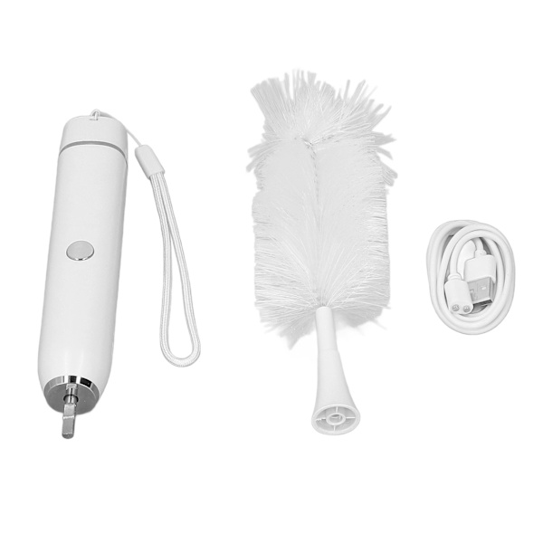 Sähköinen puhdistusharjasarja USB-kaapelilla IP65 vedenpitävä kannettava hankausharja pulloille ja kupeille