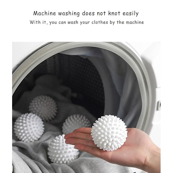 Återanvändbara Torkbollar 4-pack Tvättillbehör Vita Torkbollar