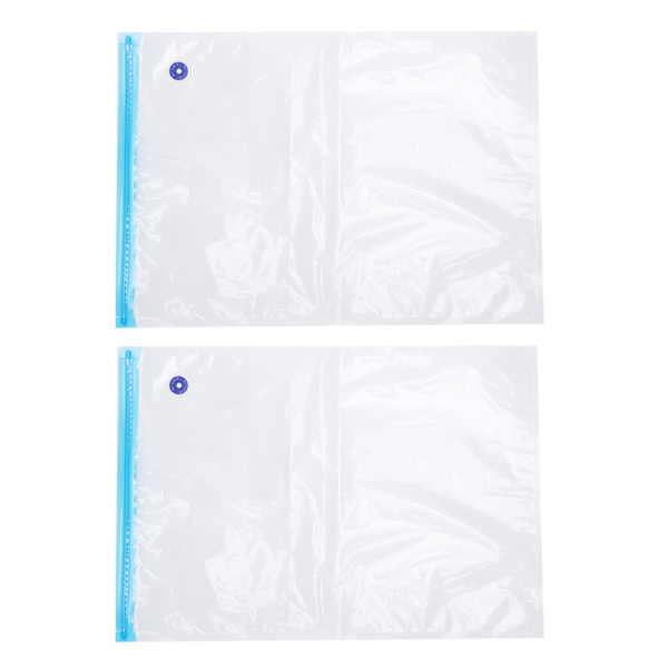2 st 50x35CM Vakuumförseglingspåsar Vakuumförpackningspåsar med 3CM förseglingsmun