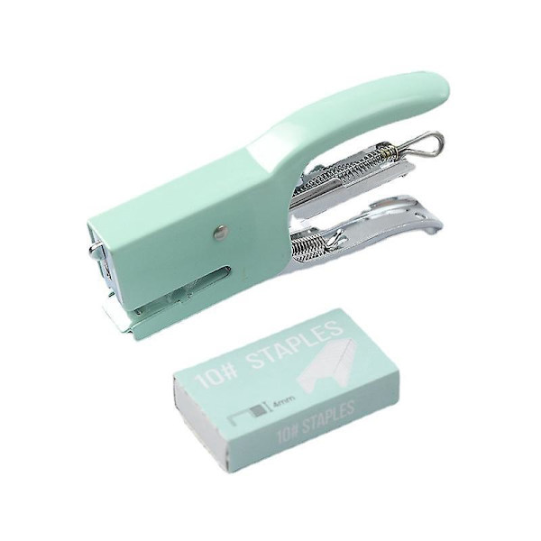 Blå Kompakt Tung Staplers, 16 Ark Kapacitet, Jam-Free, Halv Strip, Perfekt för Klassrum, Kontor eller Skrivbord