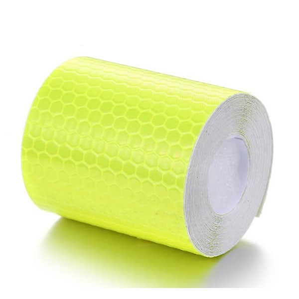 Reflextejp 3m x 50mm Vattentät Reflex Varningsdekaler Hög Intensitet Självhäftande Säkerhetstejp (Gul)