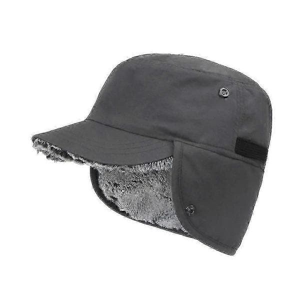 Vintervarm hue med øreklapper og skygge Basecap Trapper Vandtæt Unisex DHI Blå Blue 58-60cm