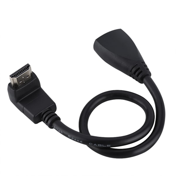 Højkvalitets Full HD1080p HDMI-kabel HDMI han-til-hun-kabel (90° bøjning)