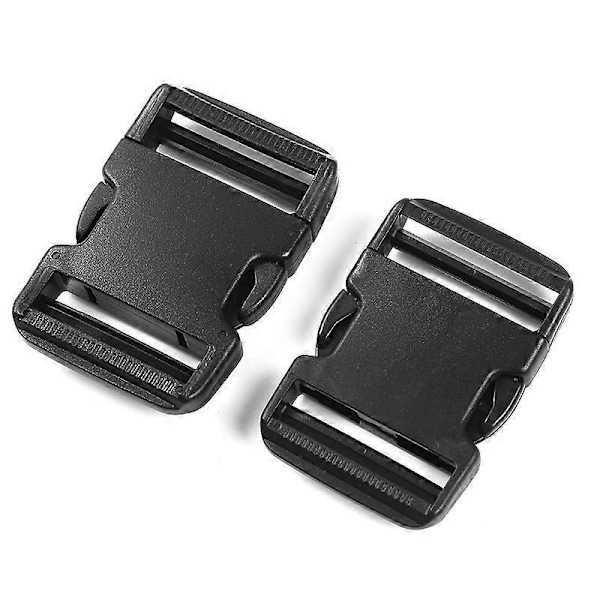Pakke 51mm Bred Justerbar Hurtigutløserspenner Militærkvalitet Ekstra Tykk Plast 51mm Bred