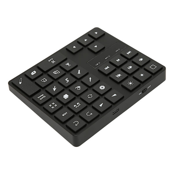 35 taster Numerisk tastatur Stabil tilkoblingsdriver Gratis Bluetooth-tilkobling Tegningstastatur med 4 mykt gummi for hjemmekontor