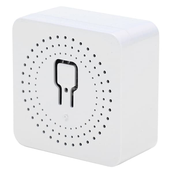 Mini PÅ/AV-kontrollerbryter Smart WiFi-lysåpner Hvit APP Stemmestyring for Tuya 100‑240V 50/60Hz 16A