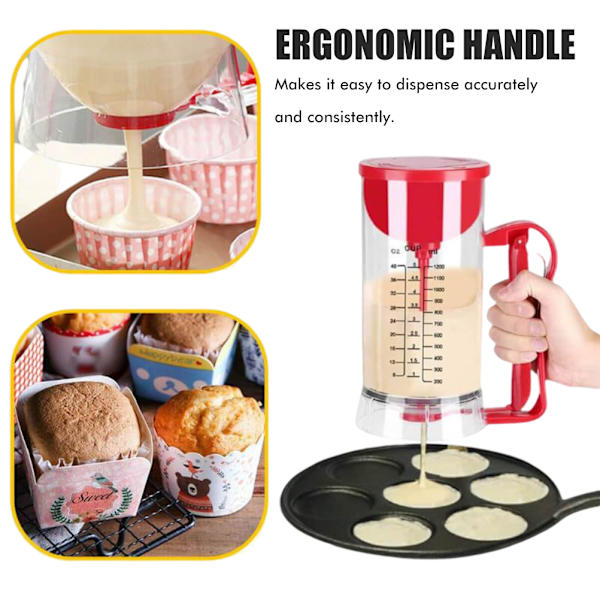 Kök Handhållen Elektrisk Pannkaka Smet Mixer Dispenser Blender Maskin Bakning Verktyg Köksapparat