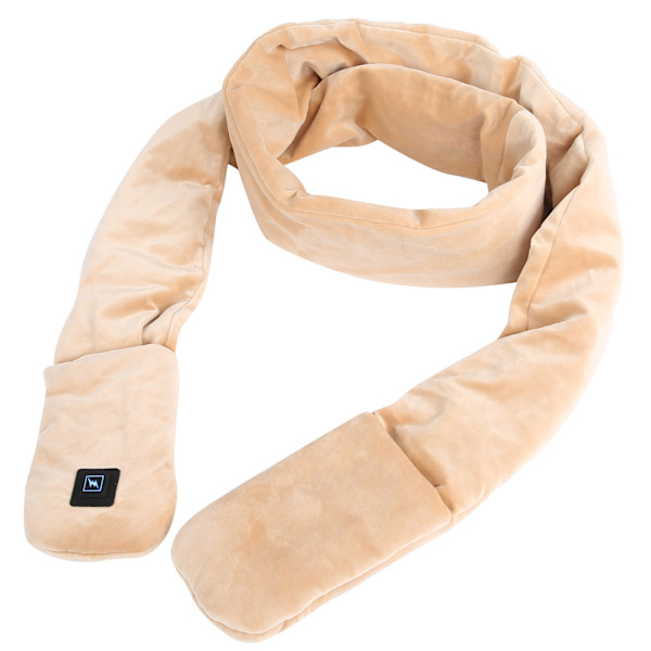 Talvi USB virralla toimiva sähkölämmityshuivi, jossa on 3 lämpötilan säädintä Outdoor Activity Light Tan