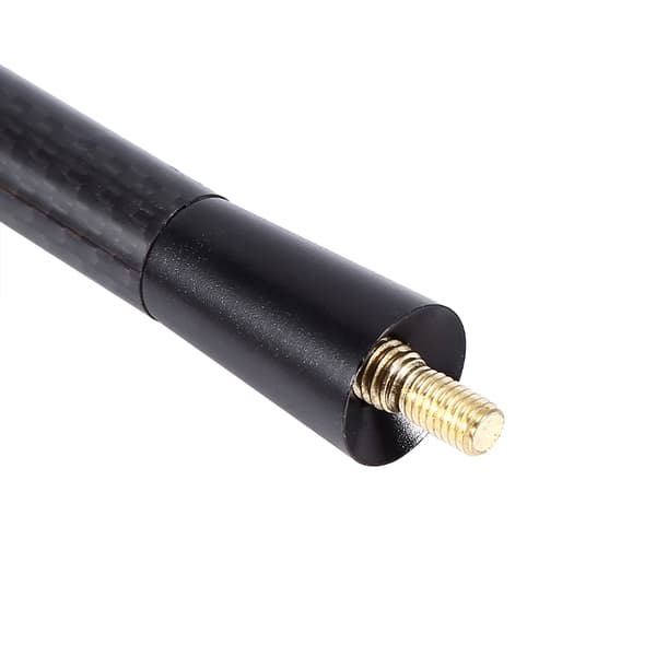 80mm/120mm Sort Kulfiber Skrue Aluminium Bil Kort Antenne Sæt Universal Auto Tilbehør