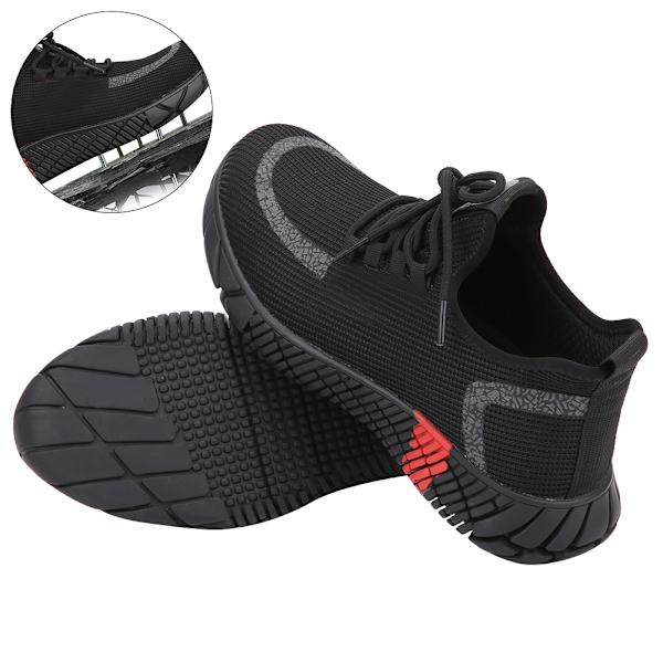 Skyddsskor Byggnadsarbete Cap Sneakerboots Man Arbetar Klädd42