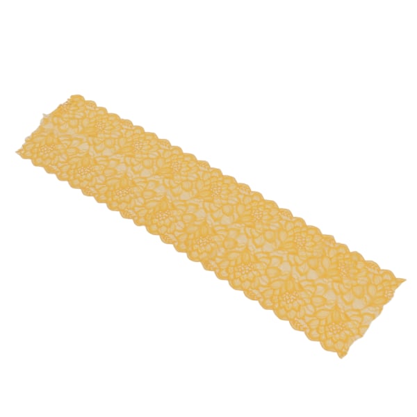 Spetsband 10 meter 23 cm bredd trendig DIY klippbar mjuk stretch mesh nylon spetsband trim för sömnad guld