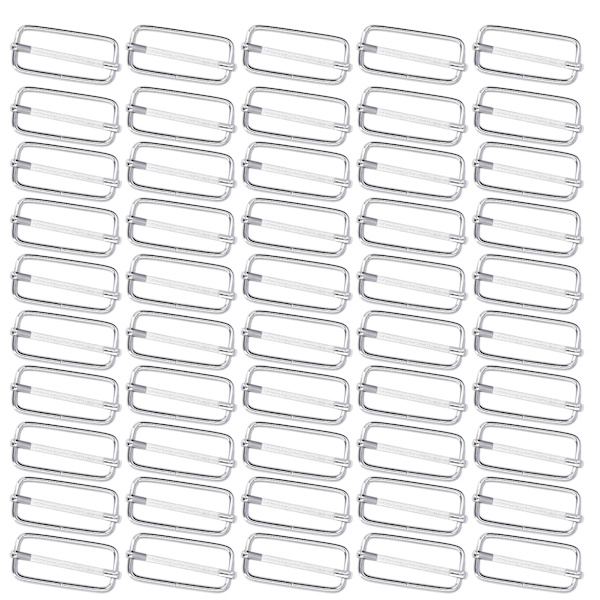 Justerbar spænde i jern, trækkernespænde, justerbar linjespænde, bæltespænde, taskebæltespænde, dekorative tilbehør 3,8x38x15mm