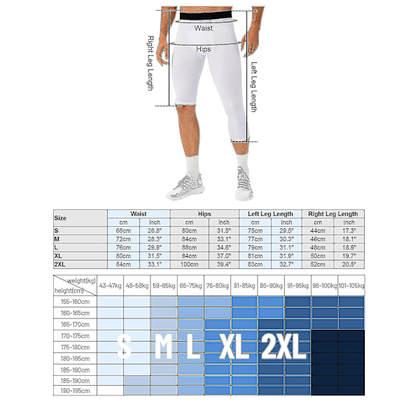 Hengittävä Koripalloharjoituslegginsit Miehille - Yksi Jalka XL Harmaa