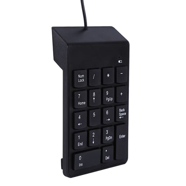 USB Numerisk Knappsats Mini Numerisk Del Numpad 18 Tangenter Tangentbord för Laptop Desktop PC Pro