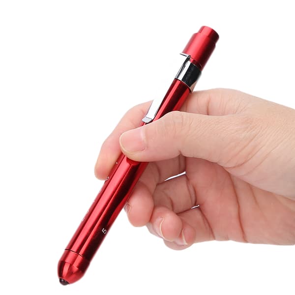 Professionel Diagnostisk Lampe Klinisk Pen Oftalmologisk Undersøgelse Pupil Check Pen Light Rød