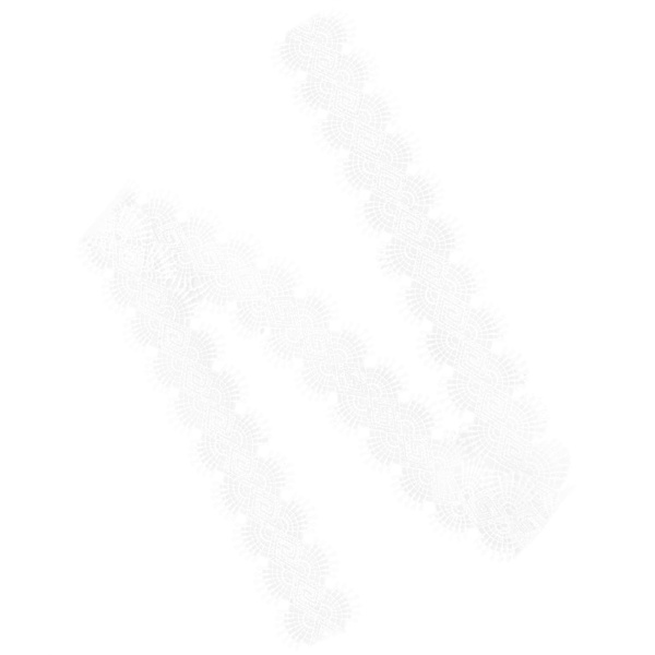 Vit spetsband silverpaljetter spetsband bröllopsdekoration 10 yards 5 cm bredd