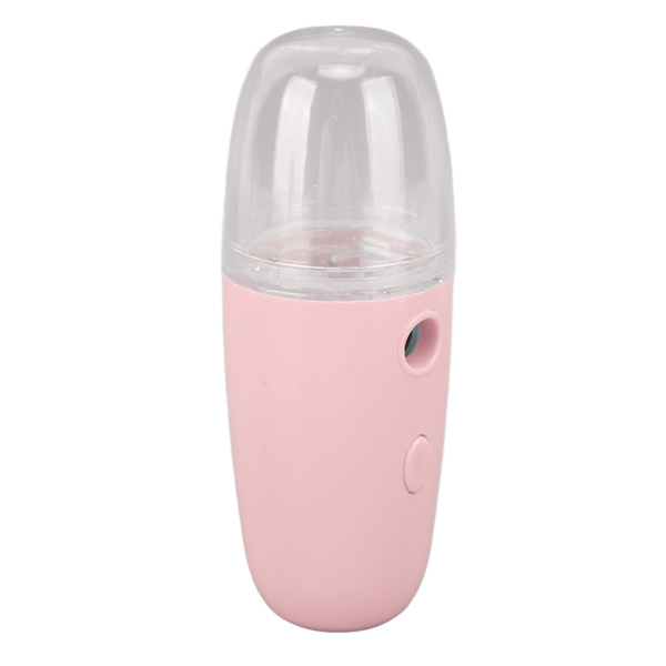 30ML Ansiktsfuktande Mist Sprayer 150mAh Bärbar Ansiktsfuktare för Vandring Rosa