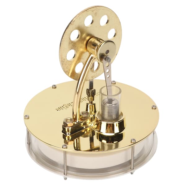 Stirlingmotor Model Lav Temperatur D2 Gylden Zinklegering Rustfrit Stål Pædagogisk Elektricitetsgenerator Model