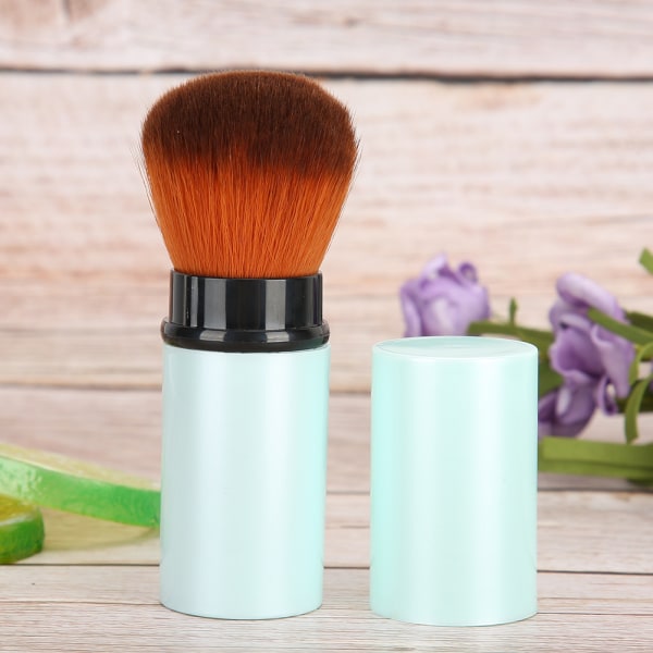 Powder Blush Brush Profesjonell uttrekkbar Contour Powder Face Brush Løs pulverbørste