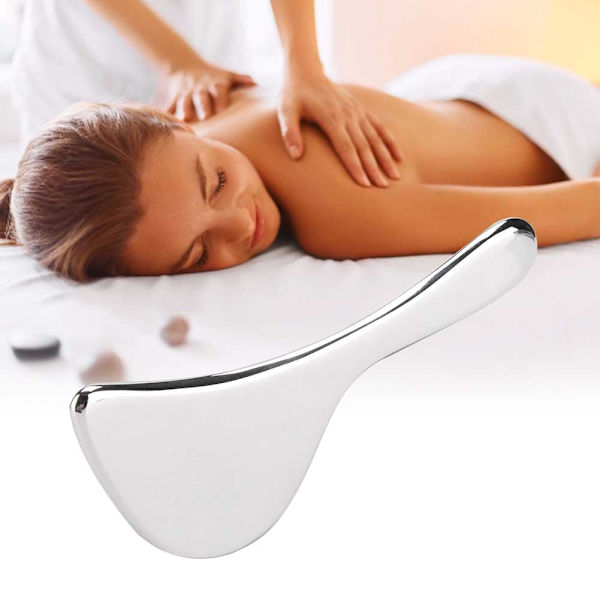 Rustfrit stål skrabebræt Kropsakupunktur Massage Muskelsmerter Gua Sha Tool