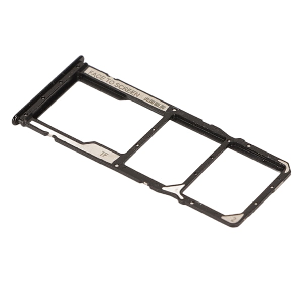 Dobbelt SIM-kortbakke Plast SIM-kortbakkeholder med kortstift til Xiaomi Redmi Note 10 Black