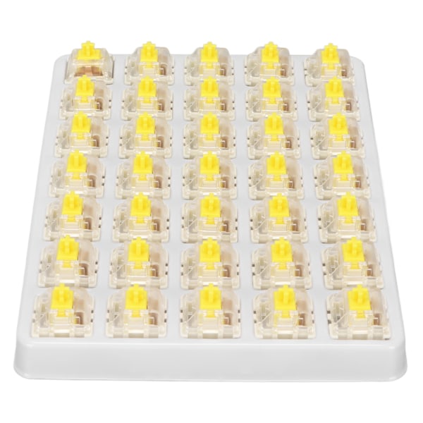 35 PCS Tastaturbryter G Yellow Pro Brytere Pre Lubed 3 Pin RGB SMD Lineære Enkle Fjærbrytere for Mekanisk Tastatur