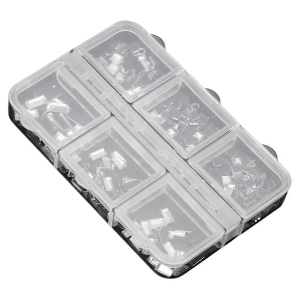 2 æske flad ryg Rhinestones 6 Grid DIY Fashionable firkantede rektangulære nail Art Rhinestones
