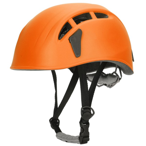 Udendørs sport sikkerhedshovedbeskytter hjelm til bjergbestigning, klatring på rulleskøjteløb (orange)