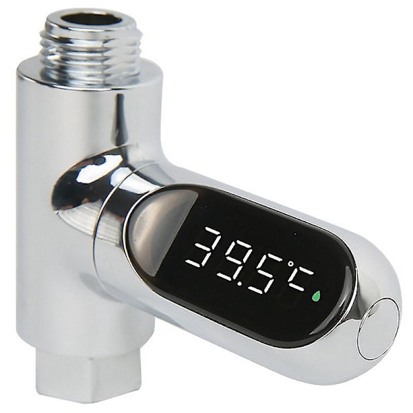 LED Digital Duschtermometer Babybad Vattentemperaturmonitor Fahrenheit Celsius 360° Rotationskärm för Hem Badrum Kök