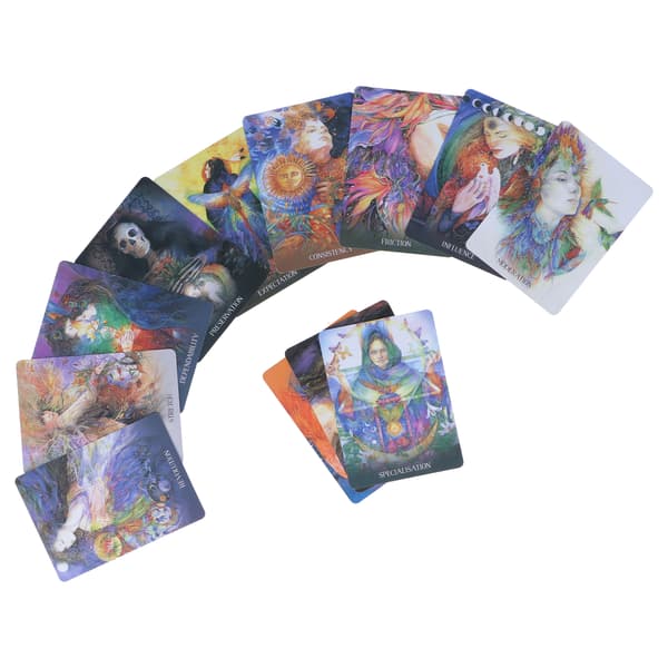 Scared Earth belagte papir-tarotkort spådomskort interaksjonsbrettspillkort