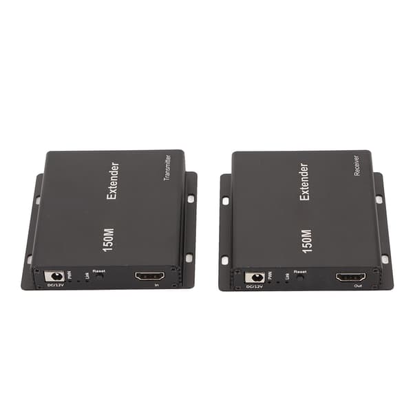 150M HD Multimedia Interface Extender 1080P 60Hz 148.5MHZ 1Gbps Stöd 3D EDID POC Funktion HD Extender Adapter 100‑240V UK Plug