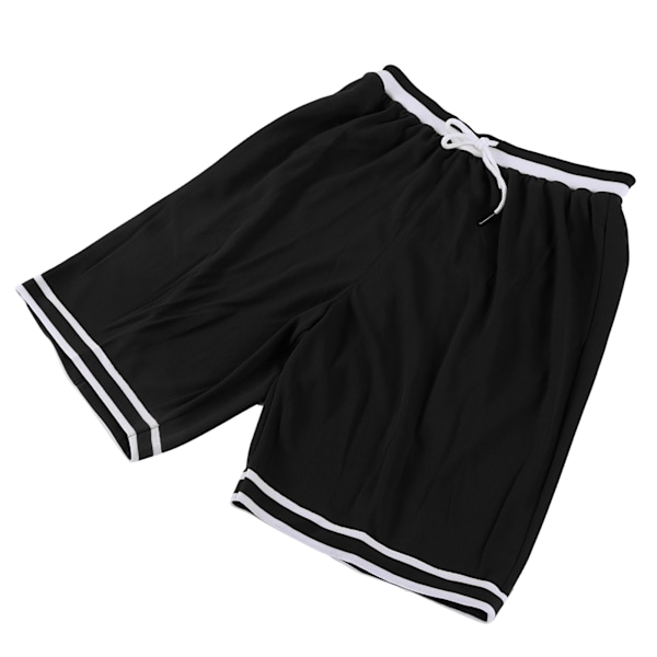 Hurtigtørkende sportshorts sommerløping treningstrening pustende shorts med stripeXXXXL