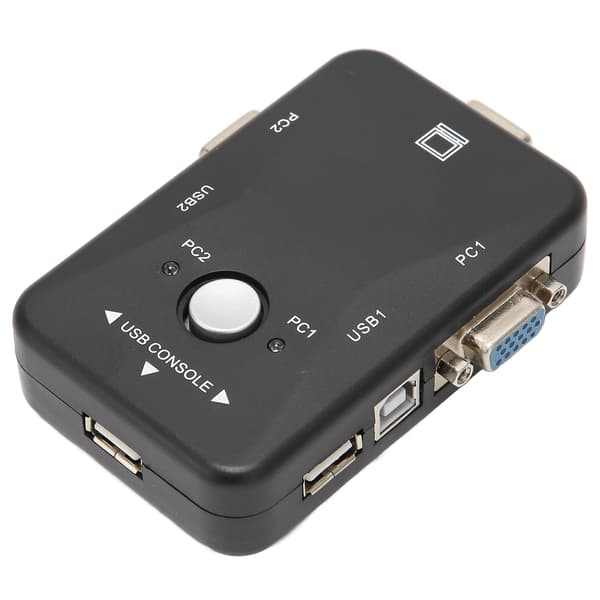 USB 2.0 KVM-switch 1920x1440 2-portars dubbelmonitor KVM-switch för WIN95 98 98SE 2000 ME XP
