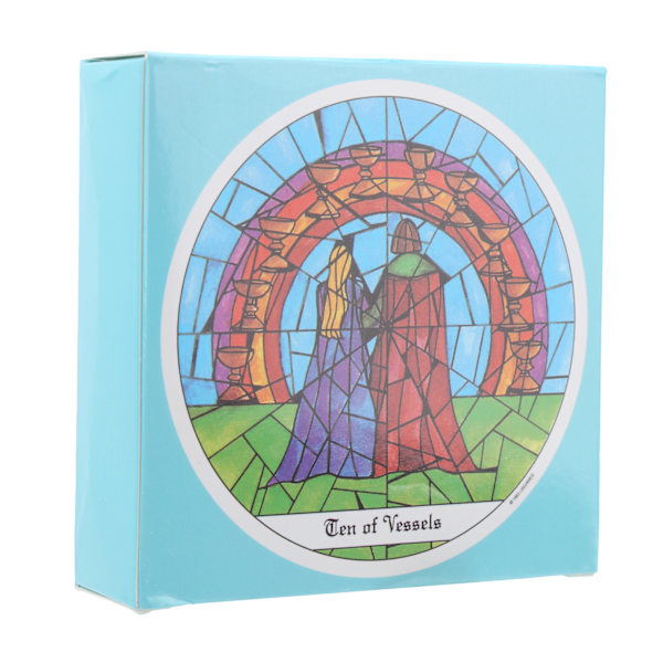 Rund Tarot Deck Spådom Kortspil Interaktion Papir Tarot Kort Brætspil Engelsk Version