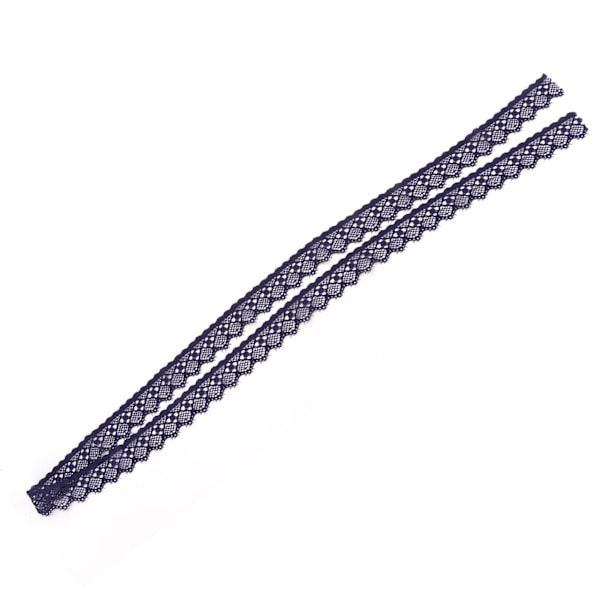 Lila Exquisit Mönster Spetsband Enkelt Spets Trim DIY Sömnad Hantverk 10 Yards 2cm Bredd