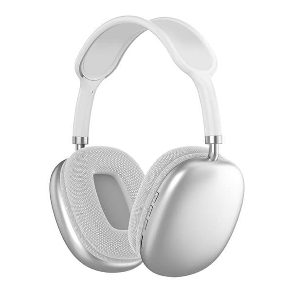 Bluetooth Hörlurar Brusreducering Klar Ljudkvalitet Tung Bas Trådlösa Hörlurar för Dator PC Vit